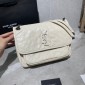 YSL Yves Saint Laurent Niki Medium Bag in Crinkled Vintage Leather 