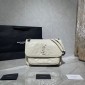 YSL Yves Saint Laurent Niki Medium Bag in Crinkled Vintage Leather 