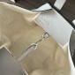 Loewe Compact Hammock bag in soft grained calfskin-Pearl Grey