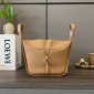 Loewe Compact Hammock bag in soft grained calfskin-Toffee