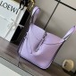 Loewe Compact Hammock bag in soft grained calfskin-Light purple