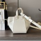 Loewe Compact Hammock bag in soft grained calfskin-White
