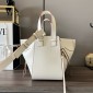 Loewe Compact Hammock bag in soft grained calfskin-White