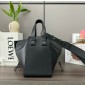 Loewe Compact Hammock bag in soft grained calfskin-Deep grey