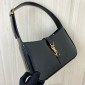 YSL Borsa Hobo LE 5 À 7 in Patent Leather-Black