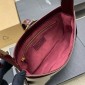 YSL Borsa Hobo LE 5 À 7 in Patent Leather-Dark red wine
