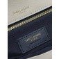 Saint Laurent Calypso Small in Plunged Lambskin-Blanc Vintage