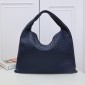 Bottega Veneta Large Hop Shoulder Bag -Navy blue