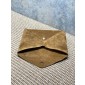 Saint Laurent Cassandre Large Envelope Pouch in Suede-Brown