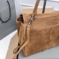 Balenciaga Rodeo Medium Handbag in Suede and Calfskin 