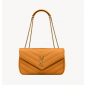 Saint Laurent Loulou Medium in matelasse lambskin-Sunflower