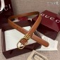 Gucci 25mm thin Leather belt 