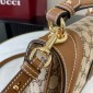 Gucci Blondie Small Top Handle Bag- Beige and dark brown