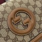 Gucci Blondie Small Top Handle Bag- Beige and dark brown