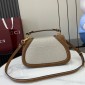 Gucci Blondie Small Top Handle Bag- Beige and dark brown