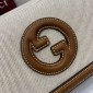 Gucci Blondie Small Top Handle Bag- Beige and dark brown