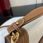 Gucci Blondie Small Top Handle Bag- Beige and dark brown