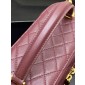 Saint Laurent Gaby Large Vanity bag in Lambskin-Rouge Cabernet