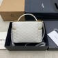 Saint Laurent Gaby Large Vanity bag in Lambskin-Cream white