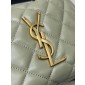 Saint Laurent Icarino in quilted nappa-Moss green