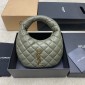 Saint Laurent Icarino in quilted nappa-Ash Green