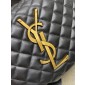 Saint Laurent Icare Medium Hobo in Quilted Nappa-Black 