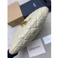Saint Laurent Icare Medium Hobo in Quilted Nappa-Beige