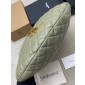 Saint Laurent Icare Medium Hobo in Quilted Nappa-Moss Green