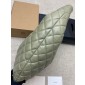 Saint Laurent Icare Medium Hobo in Quilted Nappa-Moss Green