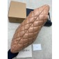 Saint Laurent Icare Medium Hobo in Quilted Nappa-Nude Pink