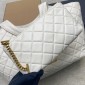 Saint Laurent Icare Medium in Quilted Nappa-Cream white 