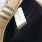 Burberry Check and Leather Medium Bowling Bag