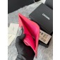 Chanel Fuchsia pelle granulata piccolo portafoglio piegato hardware oro