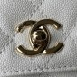 Chanel Small Coco Handle Bag-White