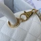 Chanel Medium Coco Handle Bag-White 