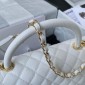 Chanel Medium Coco Handle Bag-White 