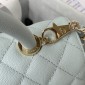 Chanel Medium Coco Handle Bag-Light blue