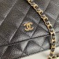 Chanel Classic Wallet on Chain in Grained leather-Black