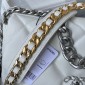 Chanel Pelle Borsa 19 Grande -White