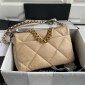 Chanel Pelle Borsa 19 Grande -Beige