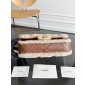 Borsa invernale Chanel Borsa a flap in lana-Brown/beige