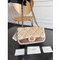Borsa invernale Chanel Borsa a flap in lana-Brown/beige
