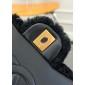 Borsa invernale Chanel Borsa a flap in lana-Black