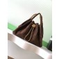 Chanel 25 Small handbag in Suede Calfskin-Dark brown