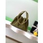 Chanel 25 Small handbag in Suede Calfskin-Green