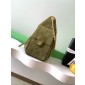 Chanel 25 Small handbag in Suede Calfskin-Green
