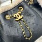 Chanel 25 Small handbag in Shearling Sheepskin-Black/white