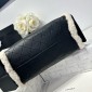 Chanel 25 Small handbag in Shearling Sheepskin-Black/white