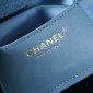 Chanel 25 Small handbag - blue washed denim 