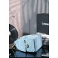 Chanel 25 Small handbag - blue washed denim 